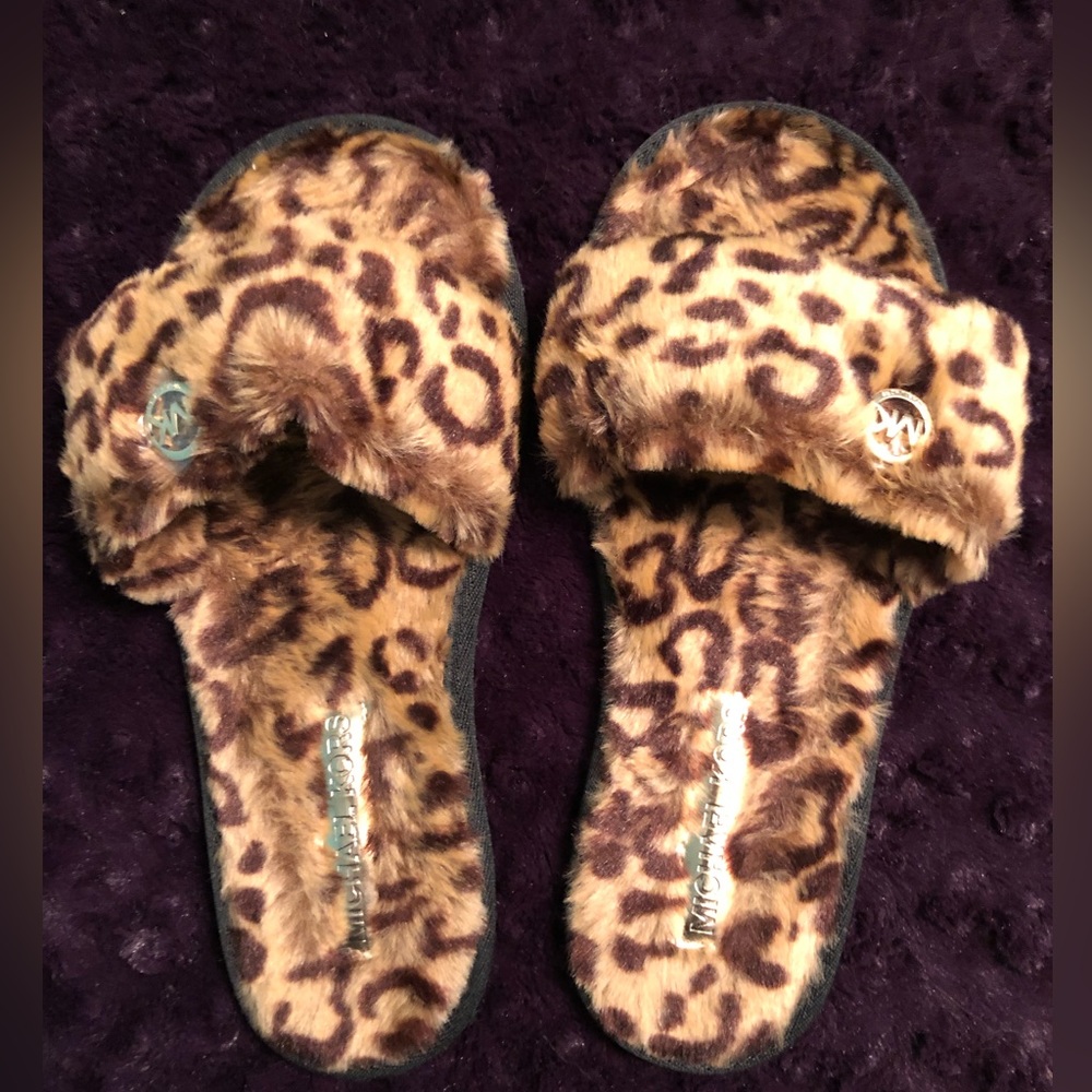Michael Kors Faux Fur Slippers